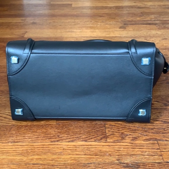 Celine Mini Luggage Handbag in Drummed Calfskin - Picture 7 of 8